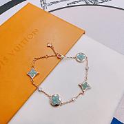 Colestore Louis Vuitton Monogram Soft Turquoise Enamel Bracelet - 3