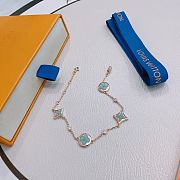 Colestore Louis Vuitton Monogram Soft Turquoise Enamel Bracelet - 2
