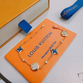 Colestore Louis Vuitton Monogram Enamel & Diamond Bracelet