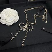 Colestore Chanel 25S Bow Chain Necklace with Pearl & Crystal Accents - 1