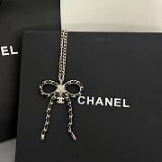 Colestore Chanel 25S Bow Chain Necklace with Pearl & Crystal Accents - 6