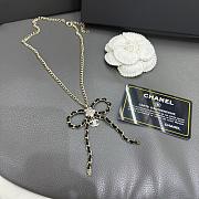 Colestore Chanel 25S Bow Chain Necklace with Pearl & Crystal Accents - 4
