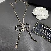 Colestore Chanel 25S Bow Chain Necklace with Pearl & Crystal Accents - 3