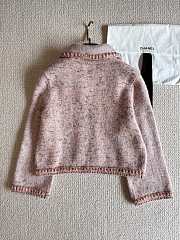 Colestore Chanel 25B Doll Collar Pink Cardigan - 4