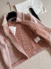 Colestore Chanel 25B Doll Collar Pink Cardigan - 2