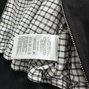 Colestore Bottega Veneta Black Bomber Jacket with Woven Leather Collar - 2