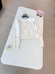 Colestore Prada Floral-Pattern Cardigan in Natural - 1