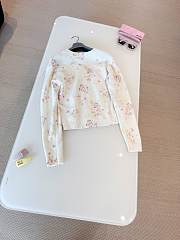 Colestore Prada Floral-Pattern Cardigan in Natural - 6