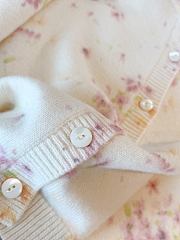 Colestore Prada Floral-Pattern Cardigan in Natural - 3