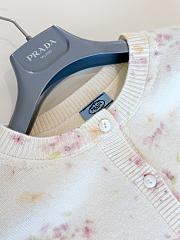 Colestore Prada Floral-Pattern Cardigan in Natural - 2