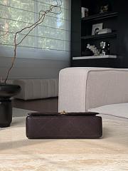 Colestore Chanel Dark Chocolate Quilted Lambskin Leather Classic 15.5x25x6cm - 6