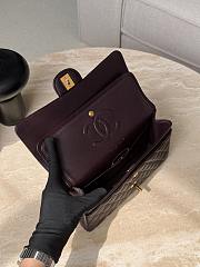 Colestore Chanel Dark Chocolate Quilted Lambskin Leather Classic 15.5x25x6cm - 4