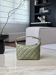 Colestore Chanel Quilted Hobo Bag Light Olive Green 19x21.5x19x6cm  - 3