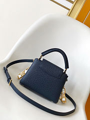 Colestore Louis Vuitton Mini Capucines Navy Blue 21x14x8cm - 5