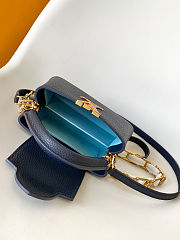 Colestore Louis Vuitton Mini Capucines Navy Blue 21x14x8cm - 4