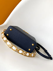 Colestore Louis Vuitton Mini Capucines Navy Blue 21x14x8cm - 3
