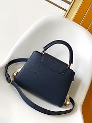 Colestore Louis Vuitton Capucines BB Navy Blue 27x18x9cm - 4