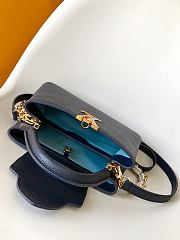 Colestore Louis Vuitton Capucines BB Navy Blue 27x18x9cm - 3