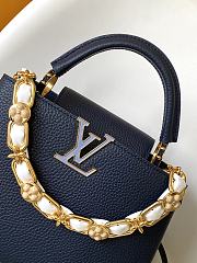 Colestore Louis Vuitton Capucines BB Navy Blue 27x18x9cm - 2