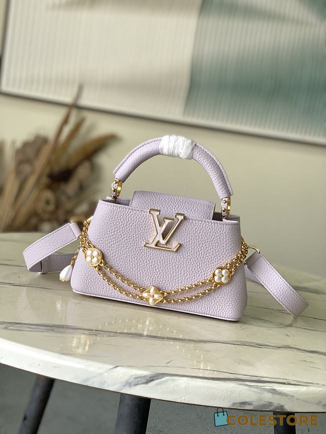 Colestore Louis Vuitton Capucines East-West Mini Misty Lilac 22x12x8cm - 1