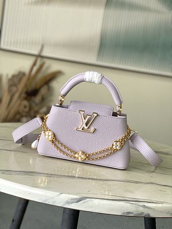 Colestore Louis Vuitton Capucines East-West Mini Misty Lilac 22x12x8cm