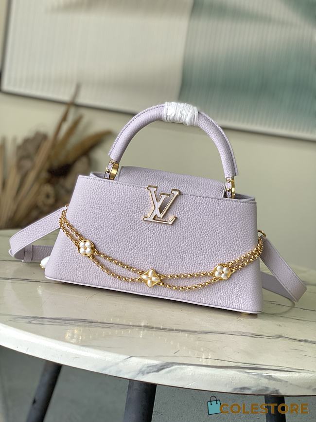 	 Colestore Louis Vuitton Capucines East-West Misty Lilac 30×19×9 cm - 1