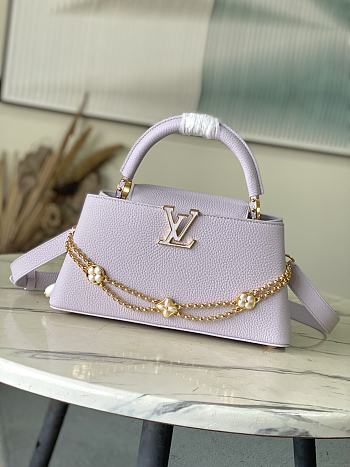 	 Colestore Louis Vuitton Capucines East-West Misty Lilac 30×19×9 cm