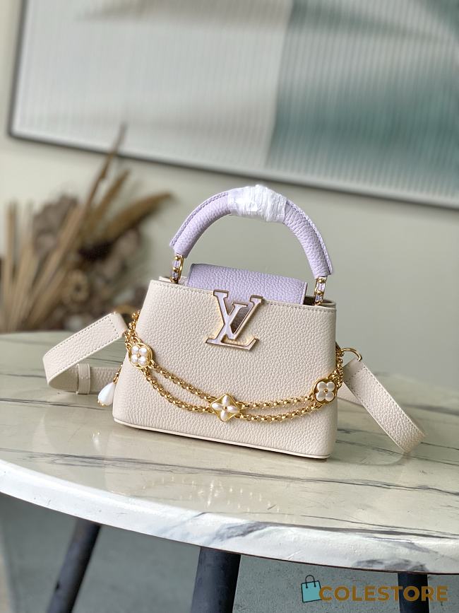Colestore Louis Vuitton Capucines Mini Misty Lilac/Light Ivory  21 × 14 × 8 cm - 1