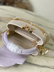 Colestore Louis Vuitton Capucines Mini Misty Lilac/Light Ivory  21 × 14 × 8 cm - 3