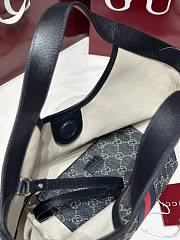 Colestore Gucci Giglio Small Tote Bag Blue and White GG Denim 860845 25x20x15cm - 6