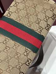 Colestore Gucci Giglio Small Tote Bag Beige and Brown GG Canvas 860845 25x20x15cm - 3