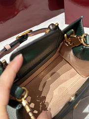 Colestore Gucci Diana Small Tote Bag in Green Leather 20x16x10cm - 2
