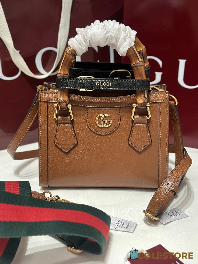 Colestore Gucci Diana Small Tote Bag in Cuir Leather 20x16x10cm - 1