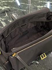 Colestore Prada Explore Large Re-Nylon Shoulder Bag with Flap Black 37.5x19x12cm - 2