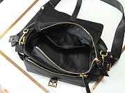 Colestore Prada Explore Medium Re-Nylon Shoulder Bag with Flap Black 30x14x10cm - 5