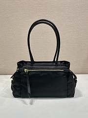 Colestore Prada Explore Medium Re-Nylon and Leather Tote Bag Black 31x17x11cm - 4