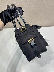 Colestore Prada Explore Medium Re-Nylon and Leather Tote Bag Black 31x17x11cm - 5