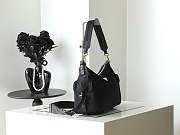 Colestore Prada Explore Large Re-Nylon and Leather Bag Black 32x22x11.5cm - 2