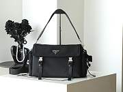 Colestore Prada Explore Re-Nylon and Leather Bag Black 42x22x20cm - 1