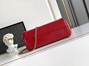 Colestore Prada Tumulte Small Nappa Leather Bag Cherry 24x13x13cm - 6
