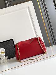 Colestore Prada Tumulte Small Nappa Leather Bag Cherry 24x13x13cm - 4