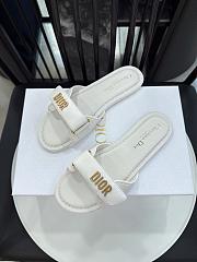 Colestore Dior Dioriviera Dioract Slide White Lambskin and Rubber - 6