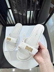 Colestore Dior Dioriviera Dioract Slide White Lambskin and Rubber - 5