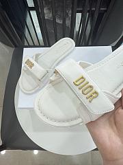 Colestore Dior Dioriviera Dioract Slide White Lambskin and Rubber - 3