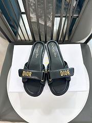 Colestore Dior Dioriviera Dioract Slide Black Lambskin and Rubber - 1