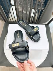 Colestore Dior Dioriviera Dioract Slide Black Lambskin and Rubber - 4