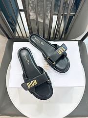 Colestore Dior Dioriviera Dioract Slide Black Lambskin and Rubber - 2