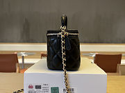 Colestore Chanel Vanity Top Handle Lambskin Black 17x9.5x8cm - 6