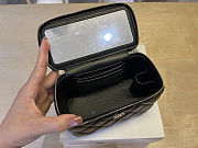 Colestore Chanel Vanity Top Handle Lambskin Black 17x9.5x8cm - 3