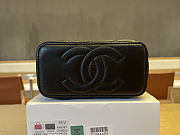 Colestore Chanel Vanity Top Handle Lambskin Black 17x9.5x8cm - 2